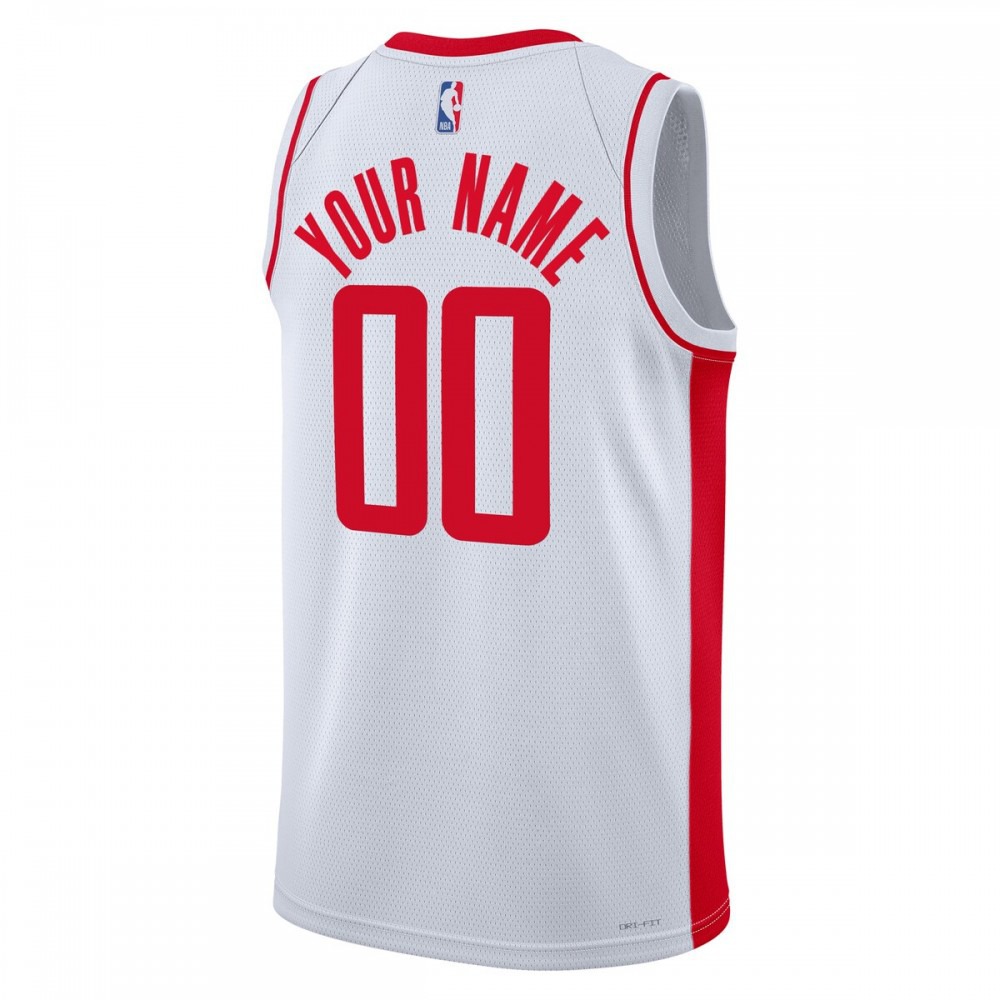 Houston Rockets Unisex 2022/23 Swingman Custom Jersey White - Association Edition-Pro Kit Vault | Brand New 26/27 Sports Jerseys